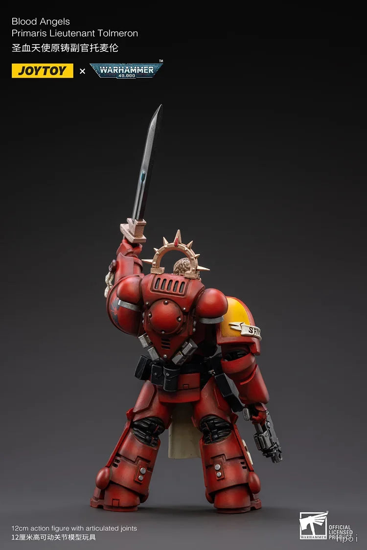 【In Stock 】 JOYTOY Warhammer 40K Blood Angels Primaris Lieutenant Tolmeron 1/18 Action Figures Toys Models