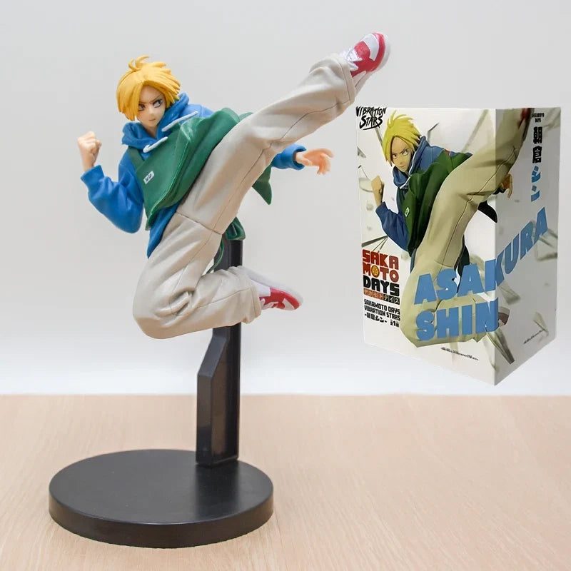 14cm Sakamoto Days Sakamoto Tarou Anime Figure Asakura Shin Action Figure Shishiba/Nagumo/Osaragi Figurine Model Doll Toys Gifts