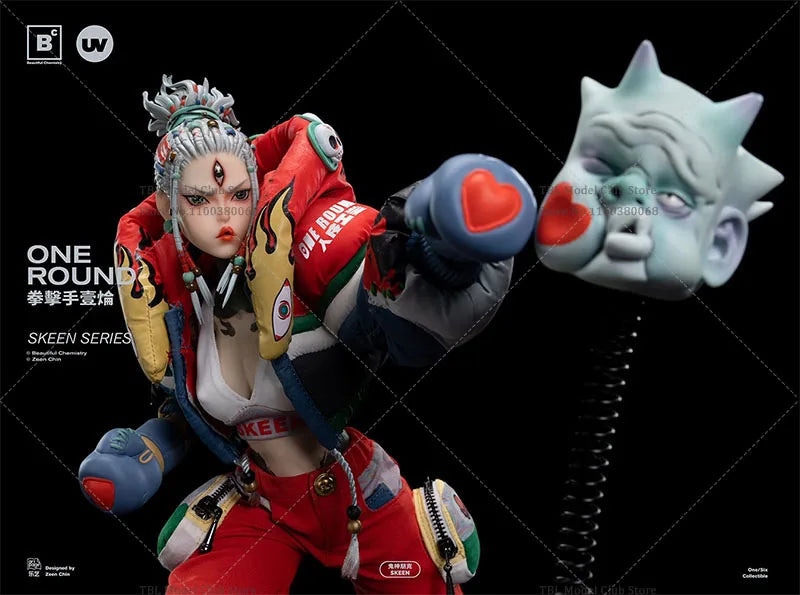In Stock Underverse UV202405 1/6 Female Soldier Three Eyes Ghost Boxer One Round Full Set 12in Beautiful Chemistry Action Figure