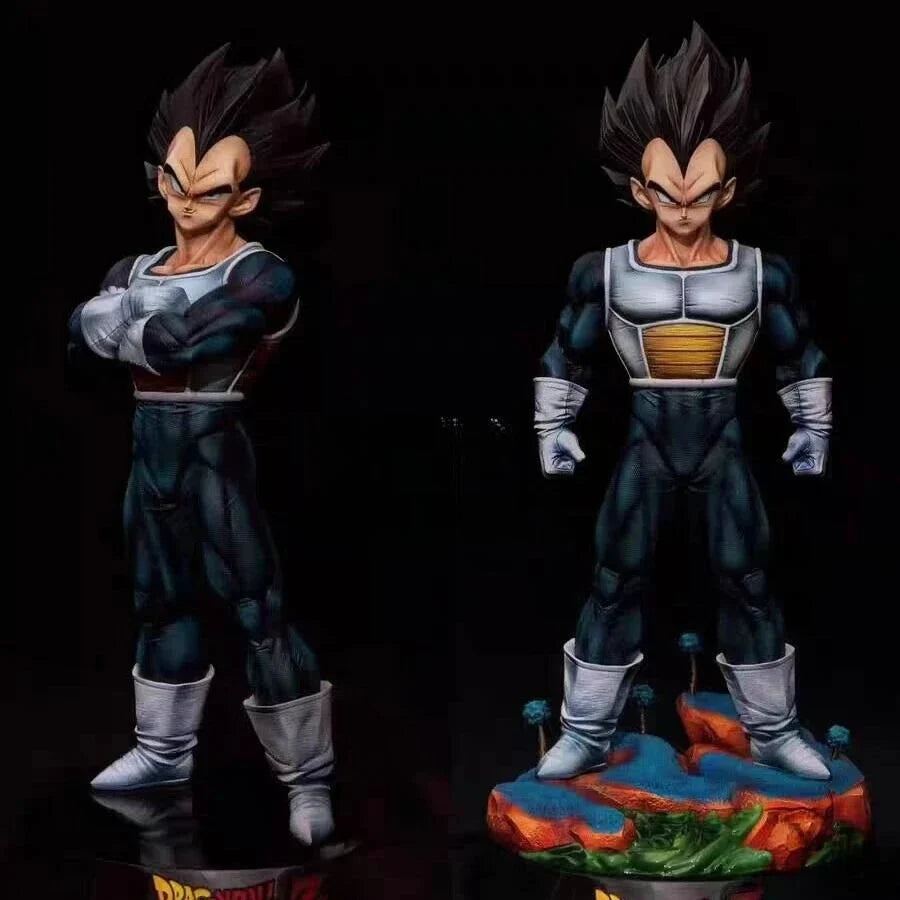 30cm Dragon Ball Anime Figure Vegeta IV Peripheral Resin Model Scene Statue Desktop Decorate Ornaments Kids Birthday Gifts Toy