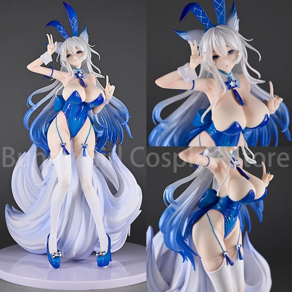 New 24cm Azur Lane Figure Shinano Anime Fox Girl Pvc Action Figure Toy Game Azur Lane Statue Adult Collectible Model Doll Gifts