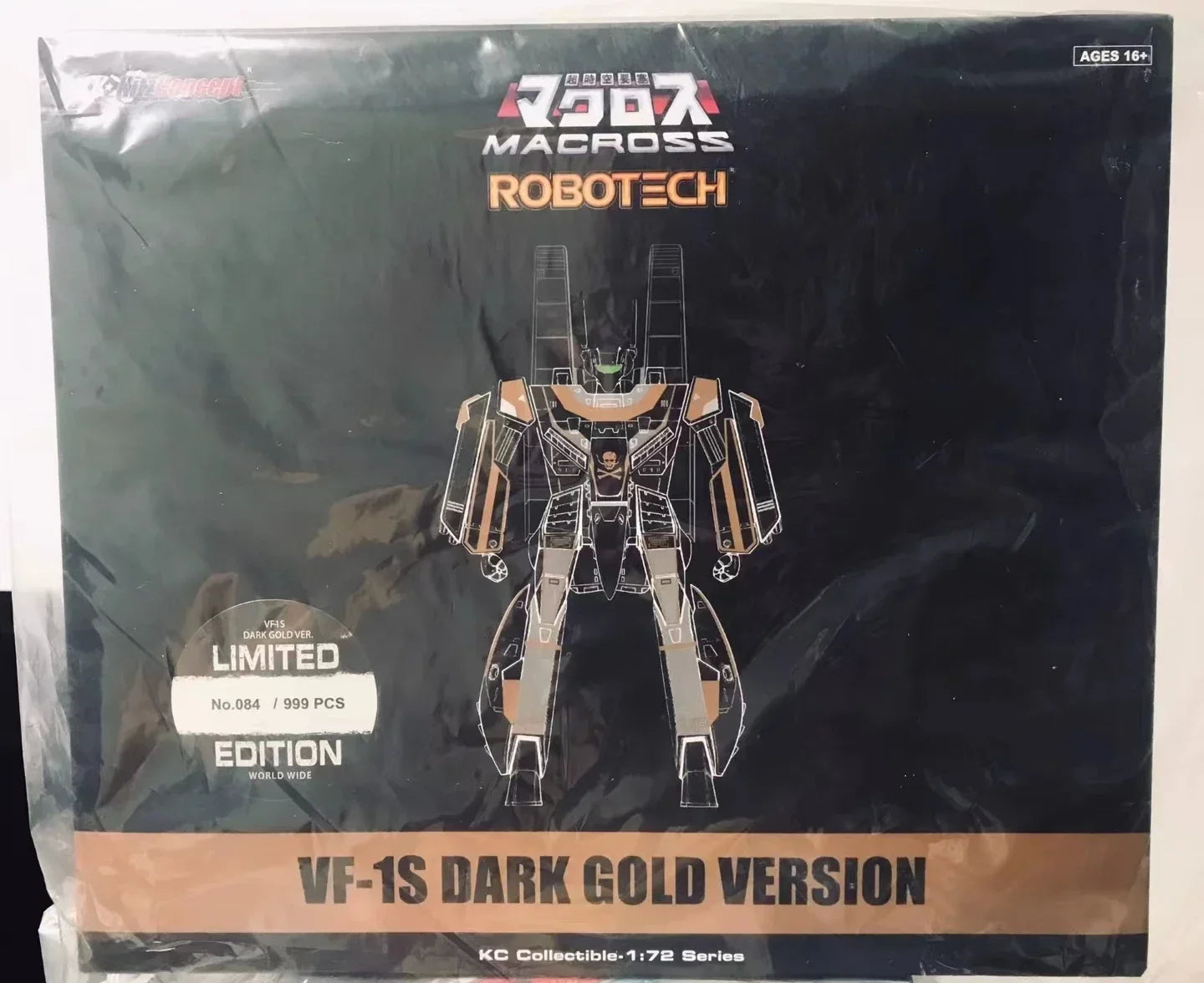 【MT】Original KitzConcept Super Dimension Fortress Macross VF-1S Black Gold 2.5 Version Limited To 999 Sets Worldwide Model Toy
