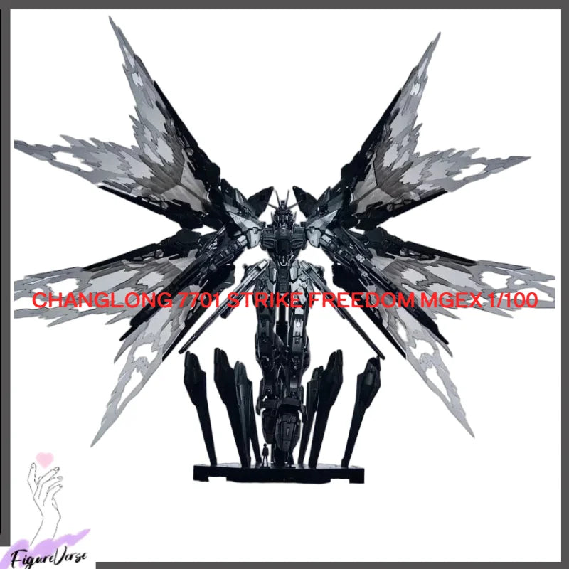 【AUF LAGER】CHANGLONG 7701 STRIKE FREEDOM MGEX 1/100 MG Spielzeug Modellbausatz Actionfigur Midnight Coating Modell Mecha Geschenk