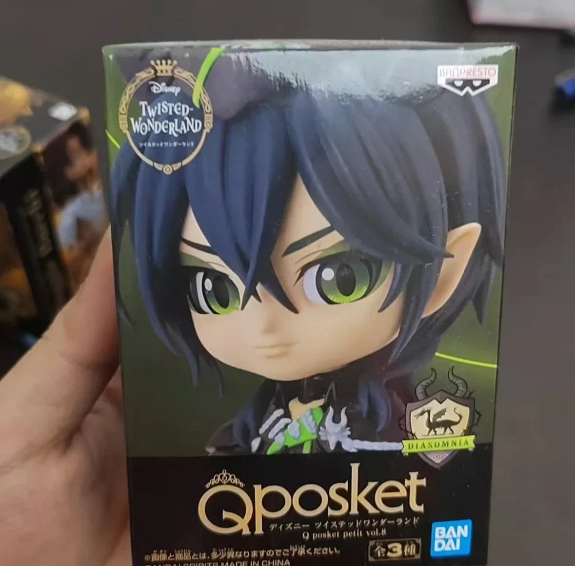 Genuine Bandai Q posket Series Disney Twisted Leona Jack Ruggie Wonderland Azul Ashengrotto Collectible Model Toys Gift