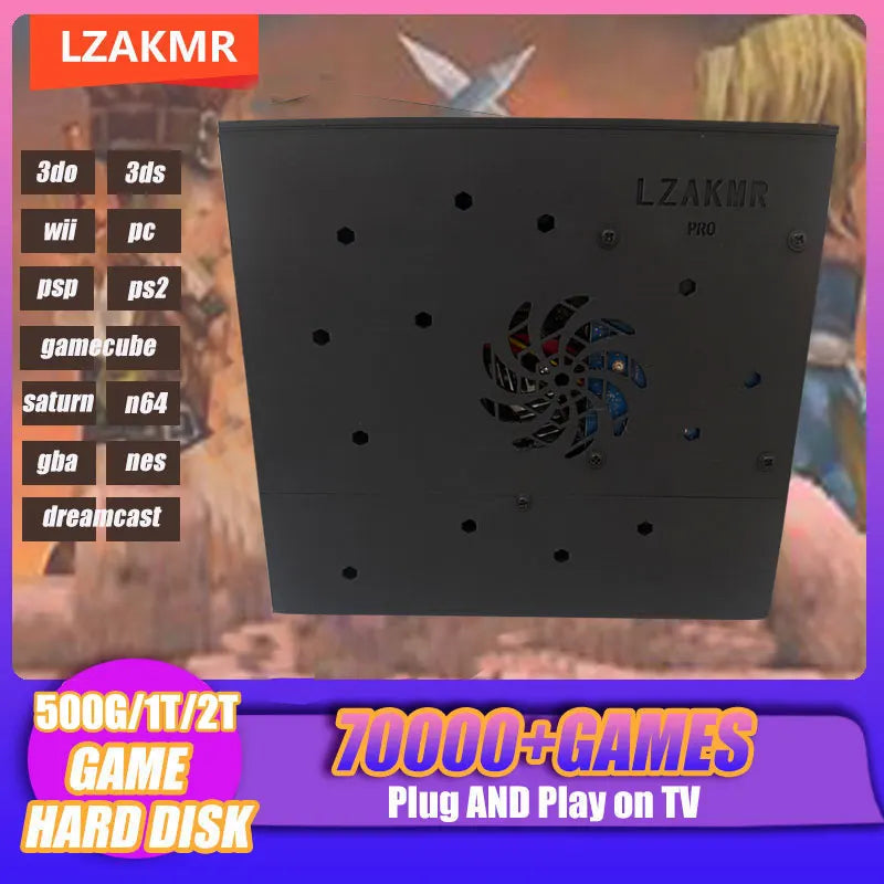 Plug-and-Play NEW Retro Gaming Device 70000+ Games for Wii PS2 DC PSP GAMECUBE 2T Loaded X8 Console Windows 11 Children's Gift
