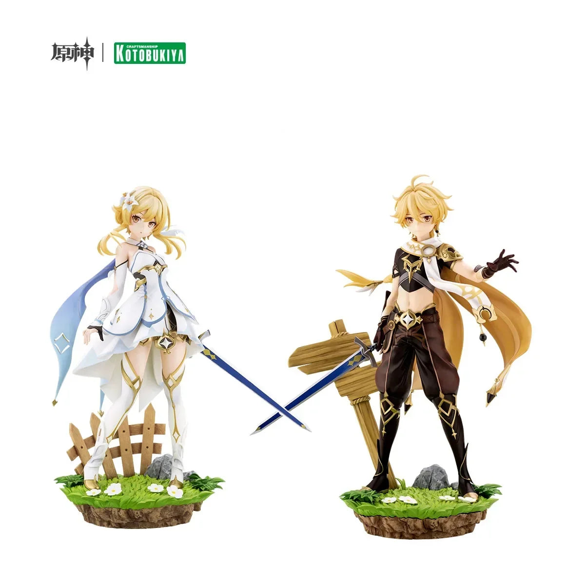 Kotobukiya MiHoYo Aether Lumine Genshin Impact 1/7 Game Character Original  Model Movable Doll Art Collection