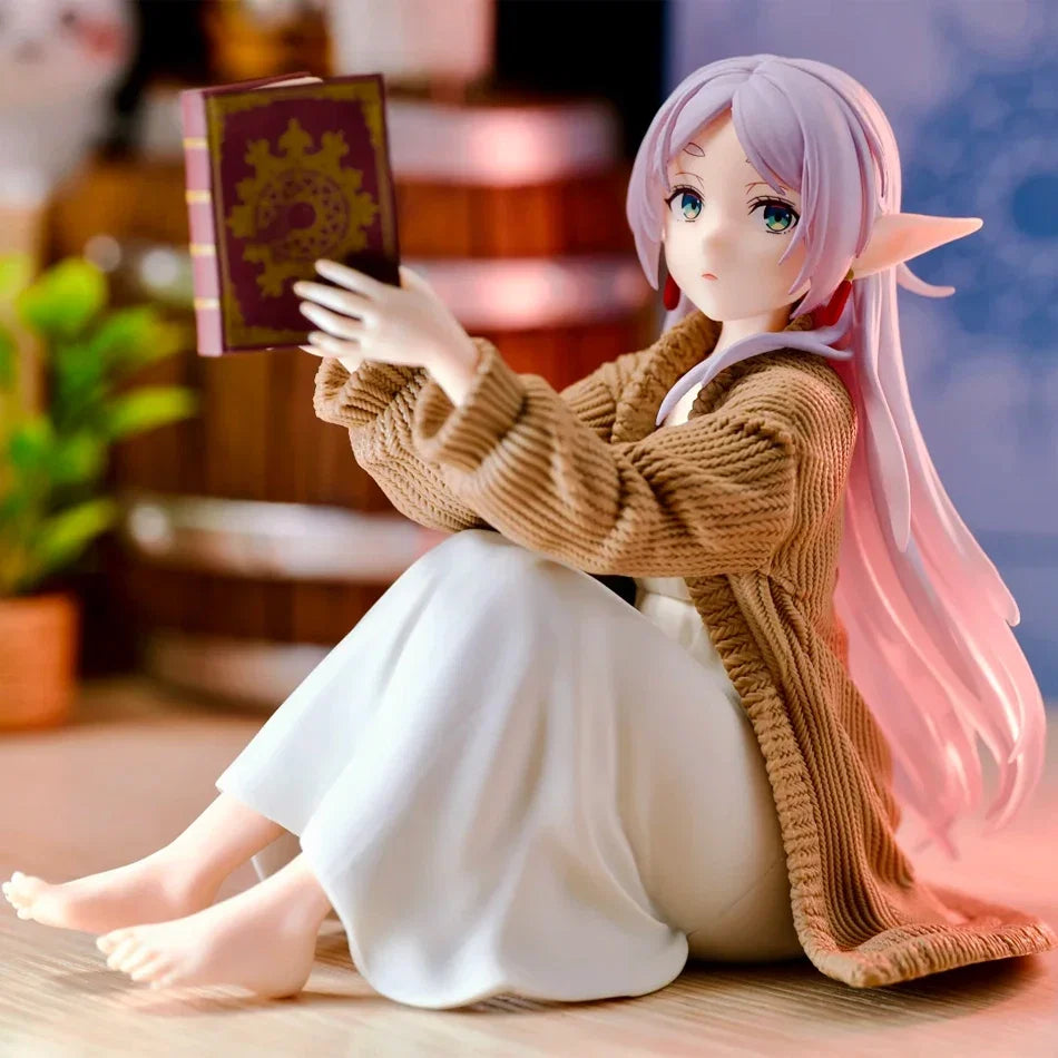Hot 12CM Frieren Beyond Journey's End Frieren Anime Figure Desktop Cute night-suit Frieren Action Figure Figurine Model Doll Toy