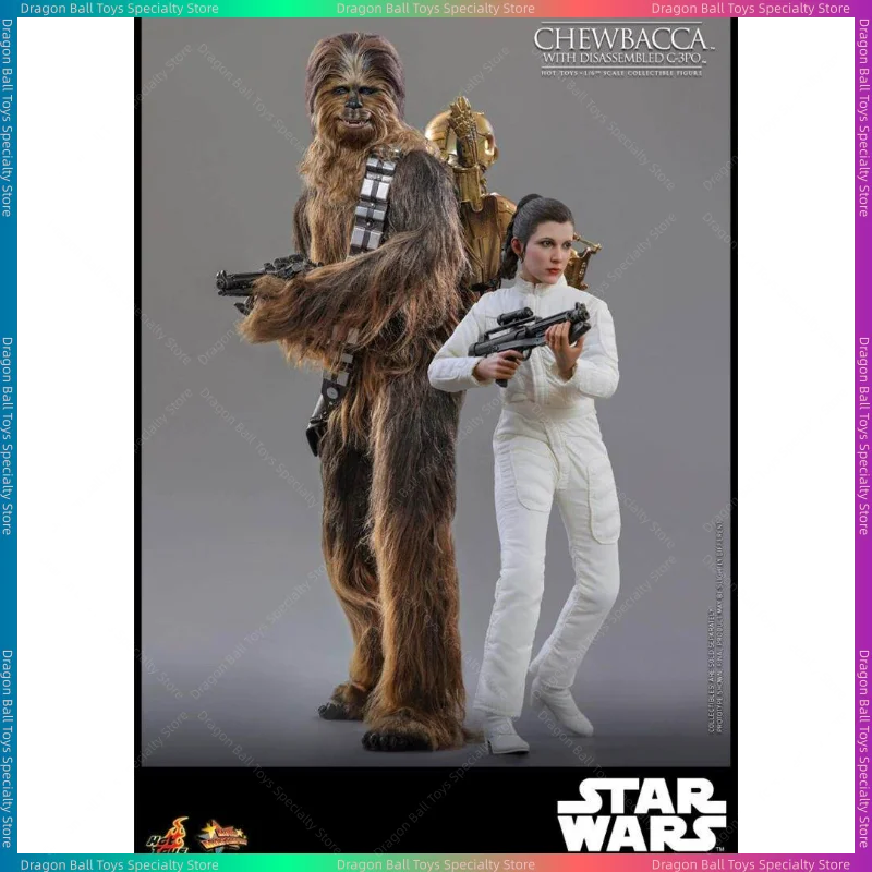 ã€In Stockã€‘HOTTOYS HT 1/6 MMS766 Star Wars:Episode Vâ€”The Empire Strikes Back CHEWBACCA with Disassembled C-3po Action Figure Toy