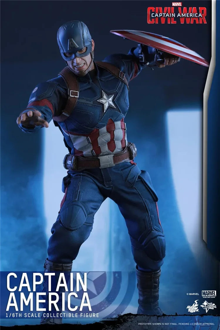 IOriginal HOT TOYS MMS350 1/6 Classic Character Captain America 3 Civil War Avengers Action Figure Model Toys 12 inches