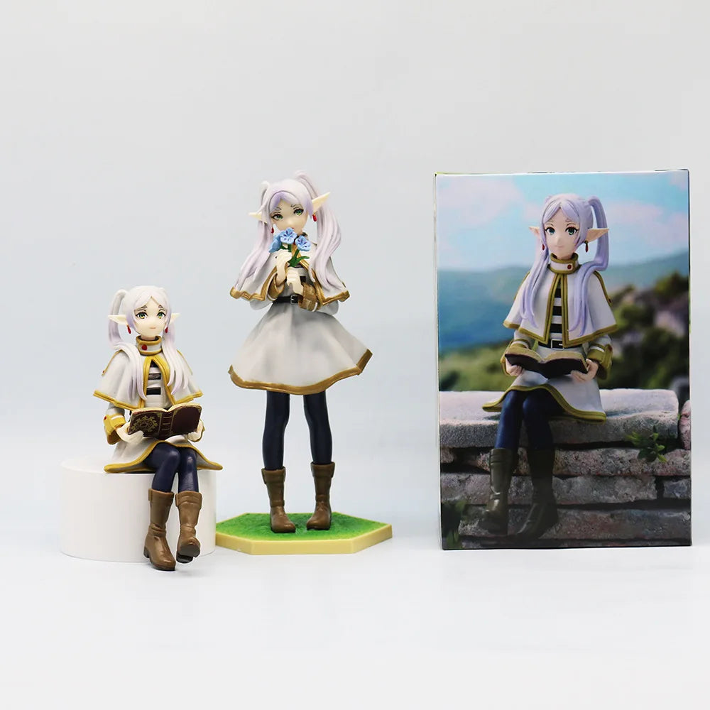 Anime Noodle Stopper Sousou no Frieren Q Version Anime Girl Figure Frieren Beyond Journey's End Action Figure PVC Model Toy Gift