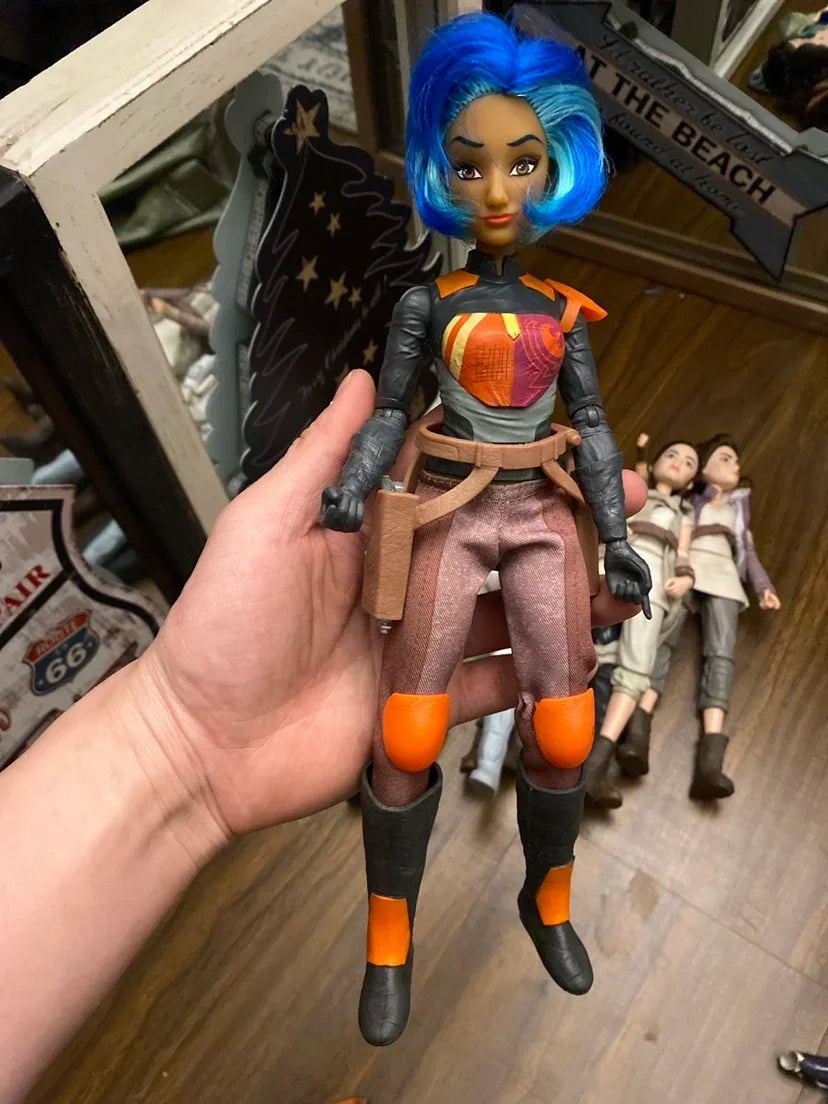 Starswarse 12 Inchs Joints Movable Doll Action Figures Q Version Movie Peripheral Model Toys Kids Gift