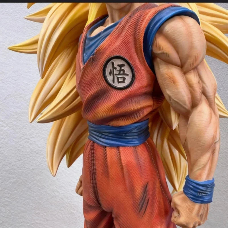 Dragon Ball JT2% 54cm SSJ3 Goku Large Size Action Figures PVC Exquisite Statue Model Anime Peripheral Toy Desktop Decor Boy Gift