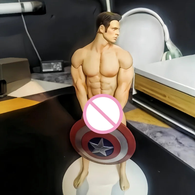 Captain America Chris Evans Artistic Handheld Action Figure With Accessories Collection Spot Goods Mobile PVC Model Toys Gift
