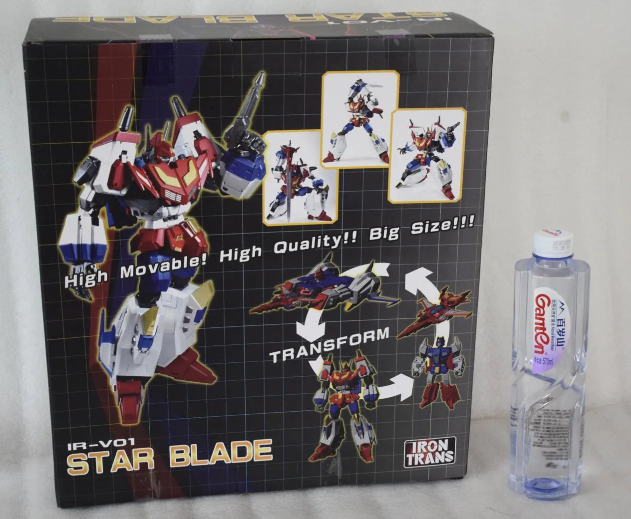 MODEL FANS IN-STOCK Irontrans IR-V01 Star Blade Star Saber Prime Leader Spaceship Transformation Toy Action Figure