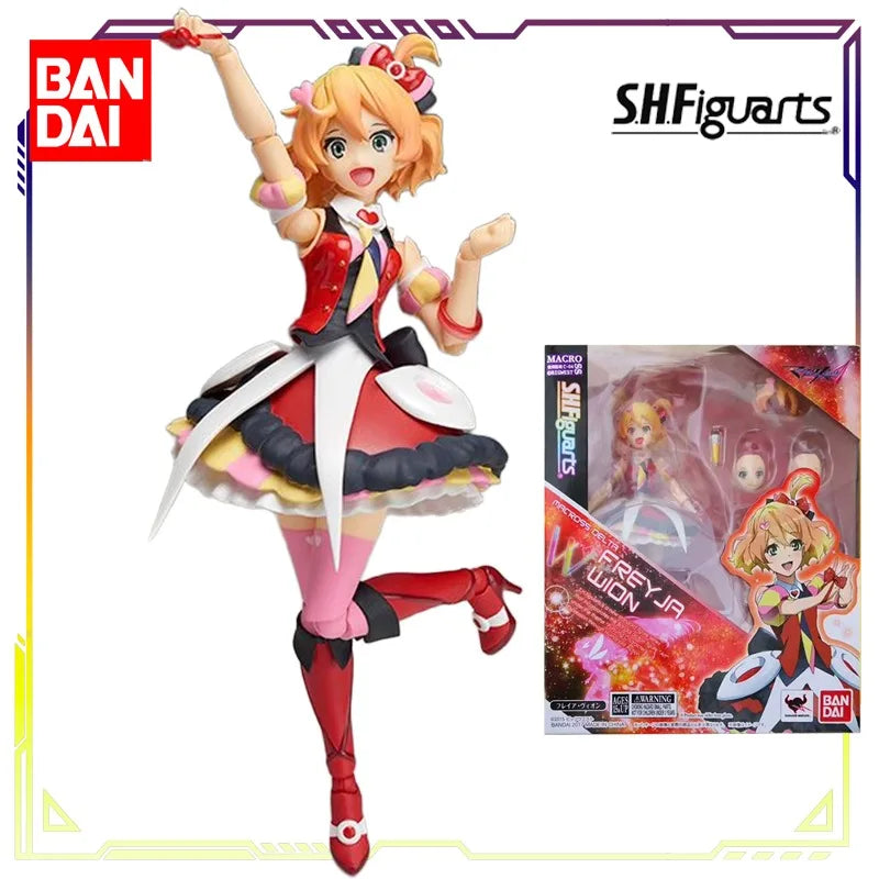 BANDAI Original S.H.Figuarts Macross Delta Series Freya Wien\Meiyun Jinnumel Anime Action Figure Model Toys Gifts Fo Boys