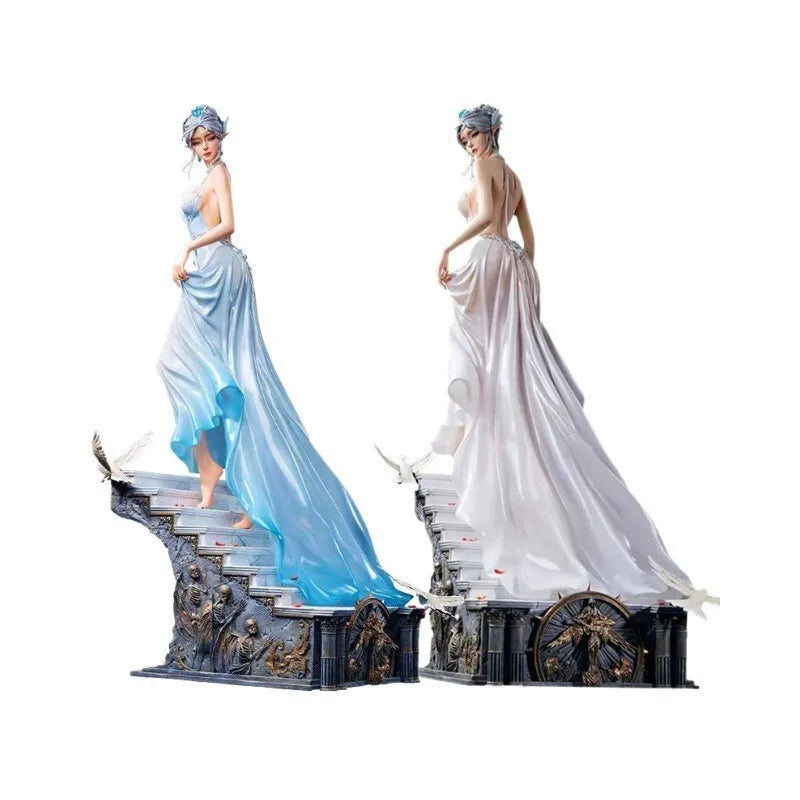 58cm Ghost Blade Series Premium Edition Ice Princess Haiqin Smoke Looking Back Premium Version  Collectible Action Figure Model