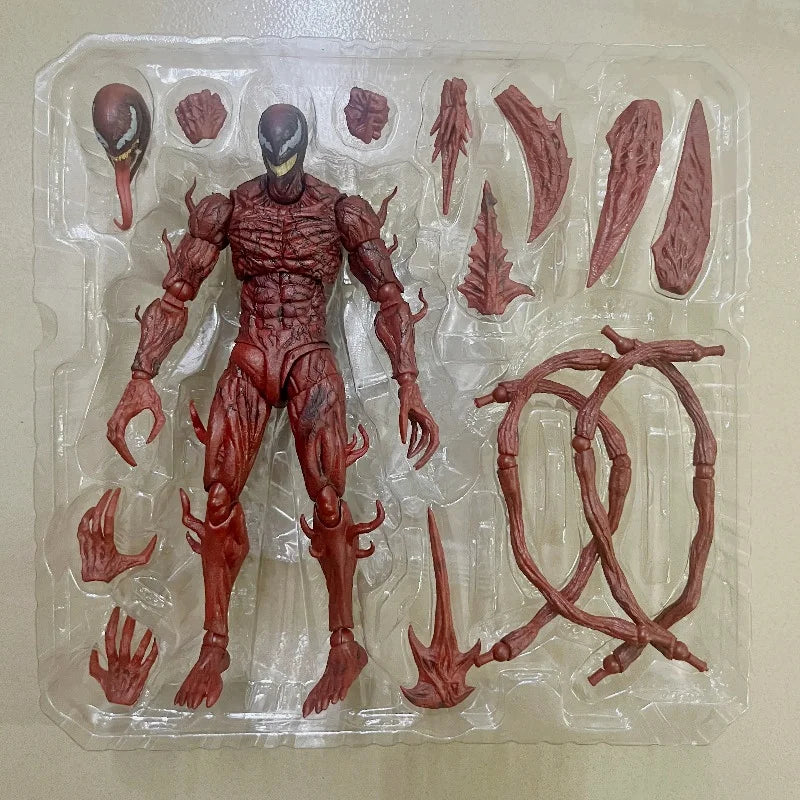 Shf Venom Action Figure Toys Ko Carnage Horse Model Statue Collectible Ornaments Doll Christmas Children Gifts
