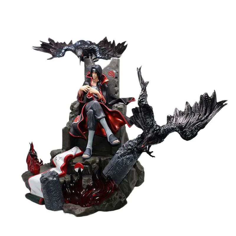 Naruto Shippuden Itachi Figure Akatsuki Uchiha Anime Figurs Figma PVC 35cm Figurine Model Toys For Boys Gift