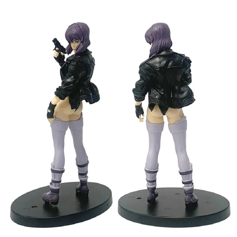 18cm Anime Ghost In The Shell Anime Figure captain Motoko Kusanagi Action Figures Peripheral PVC Desktop Model Doll Toy Gifts