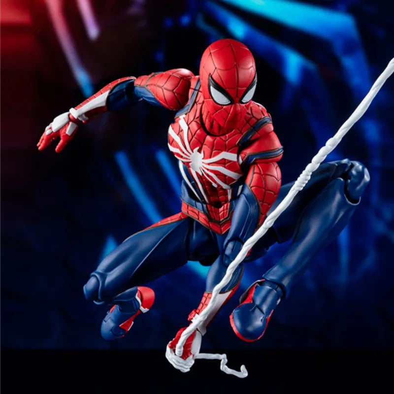 Avengers SHF Spider Man Upgrade Suit PS4 Game Edition SpiderMan PVC Action Figure Collectable Model Toy Doll Gift