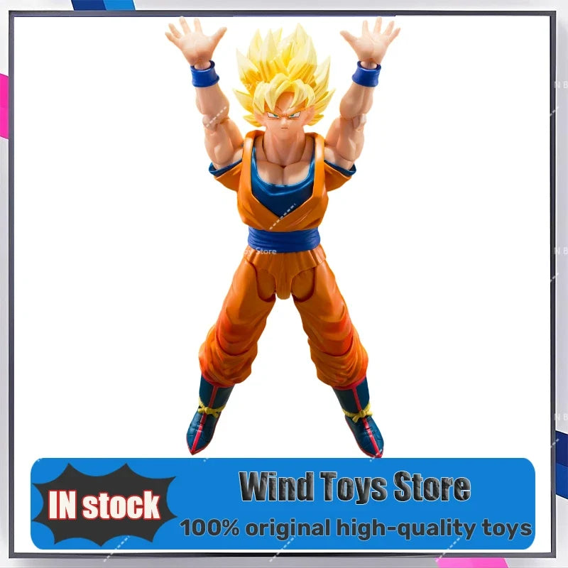 100% Original Bandai Dragon Ball Z S.H. Figuarts Super Saiyan Son Goku 3.0 The Games Begin Anime Action Figure Model Toys Gifts