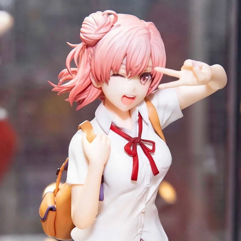 Yui Yuigahama Collectible Figure Oregairu Anime Secondary School Girl Statue Desktop Chassis Ornament For Anime Fans Gift