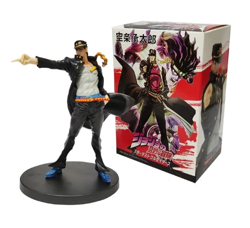 17CM Anime JoJo's Bizarre Adventure Figure Jotaro Kujo Stand Animation Model Toys Gifts Collection Decoration Ornaments PVC