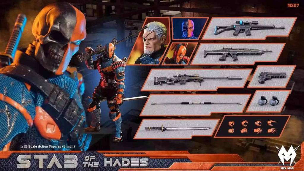 In Stock Mixmax Deathstroke Model Toys 1/12 Scale Action Figures (6 Inch) Anime Character Slade Joseph Wilson Terminator Gifts
