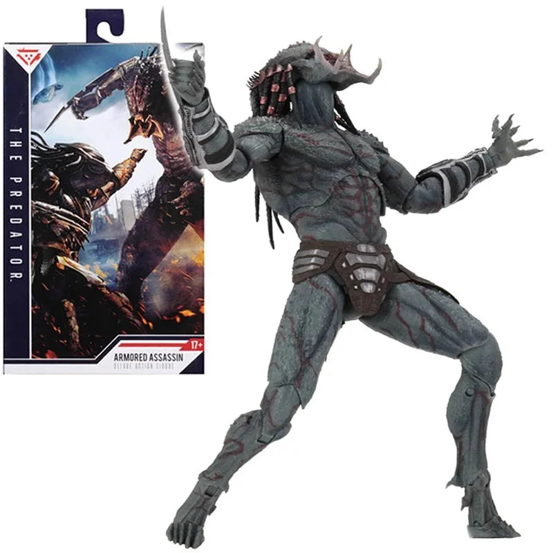 Original First Edition Of Neca Iron Blood Warrior 2018 Movie Ultimate Predator Assassin 10 Inch Figure Model Doll Toy