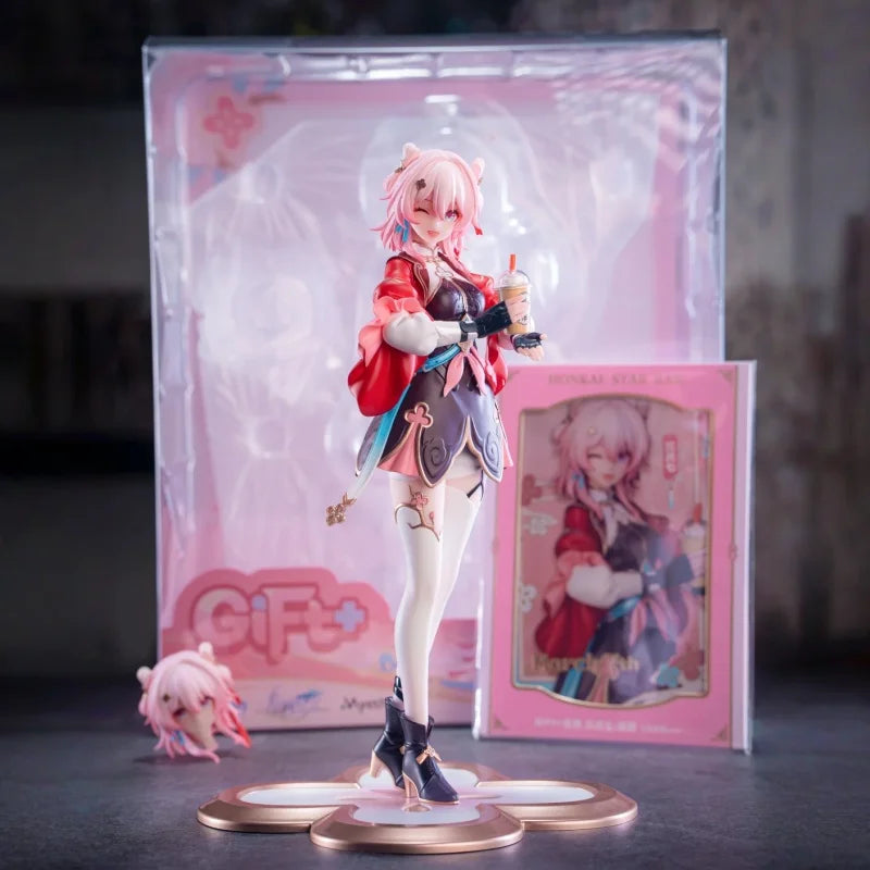 Myethos Honkai Star Rail March 7th Hunting Action Figure Original Collectible PVC Model Toy Cute Gift Desktop Ornament Decor