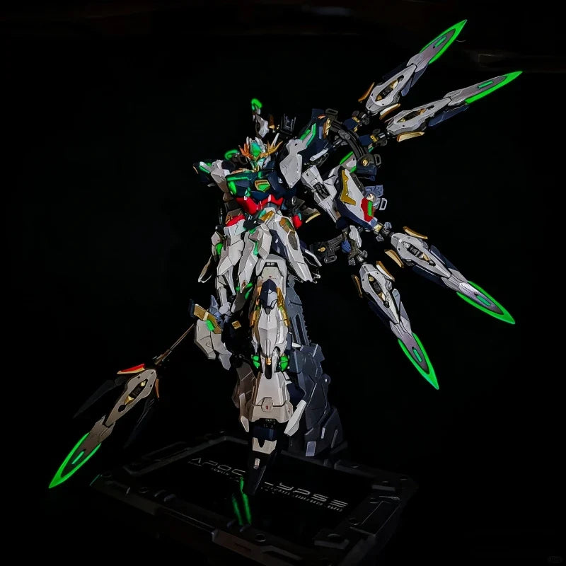 Vientiane Fusion 1/100 Apocalypse Mecha Model Kit Assembly Toy Action Figures Alloy Skeleton With Stand Desktop Decor Boy Gift