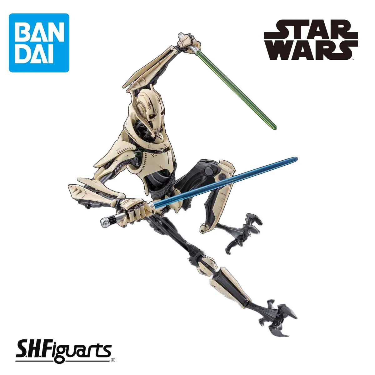 Bandai  S.H.Figuarts General Grievous (STAR WARS 3: Revenge of the Sith) Figures Anime Model Genuine Boxed Toy Gift