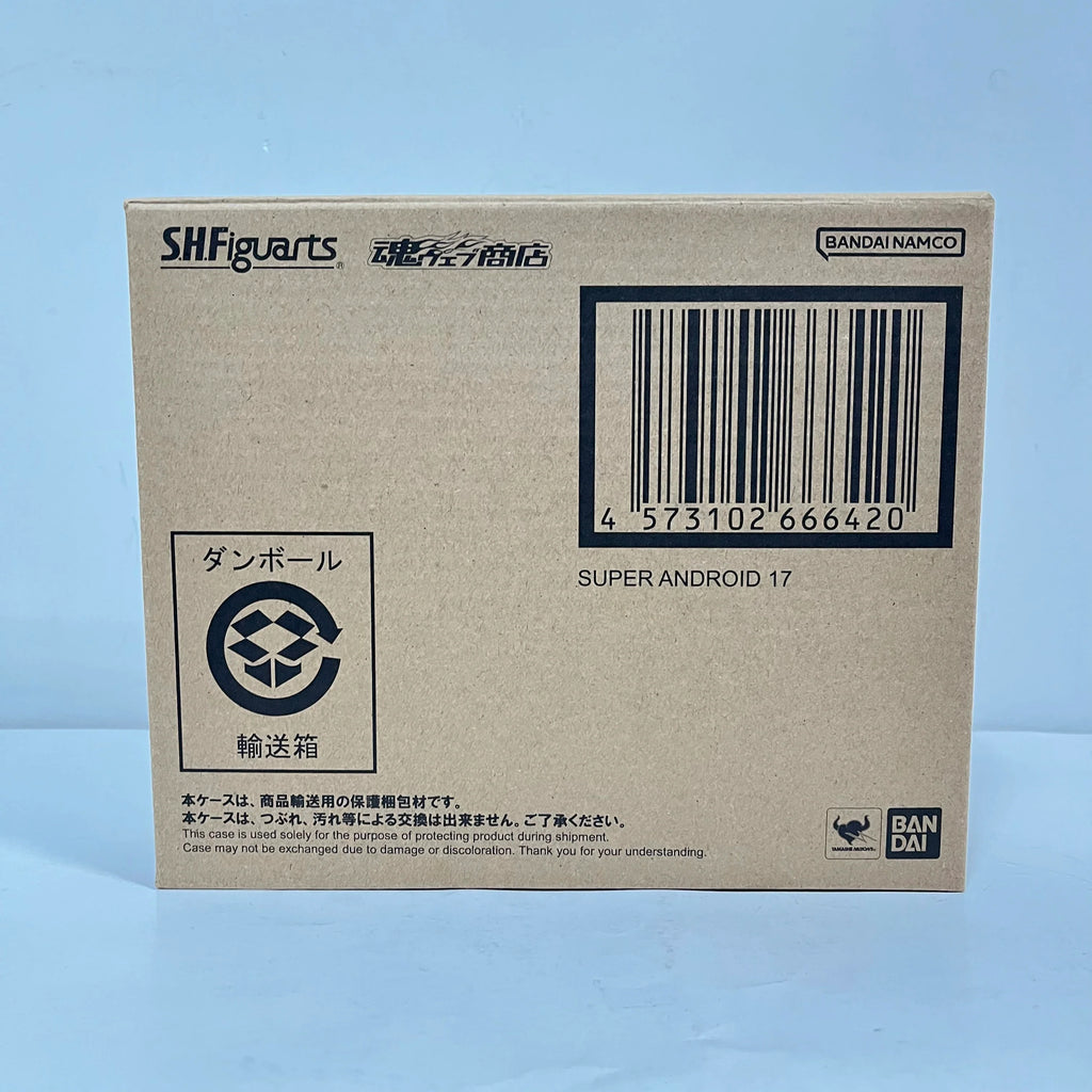 Original S.H.Figuarts Dragon Ball GT Super Android 17 Anime Figure Toy BANDAI Genuine PVC Model Collection Action Figurine Gift