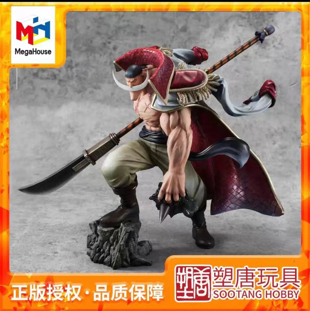 Auf Lager Original MegaHouse Portrait Of Pirates "SA-MAXIMUM" Edward Newgate Figur 300mm One Piece Action Statue Sammlerstück Spielzeug