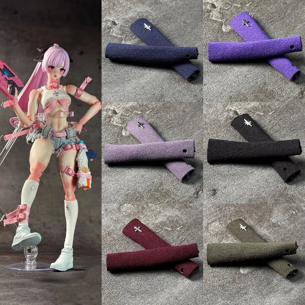 【No Figure】1/12 Scale Female Mini Sleeves Arms Calf Cover Long Socks for 6in Action Figure Romankey Gynoid Kotobukiya Model
