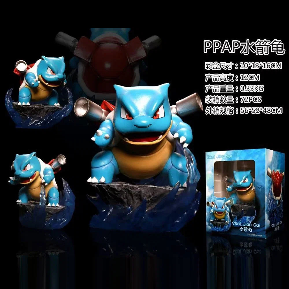 Anime Pokemon 12CM Pikachu Cosplay Action Figure Mini Q Cute Cartoon PVC Model Toys Children Gifts