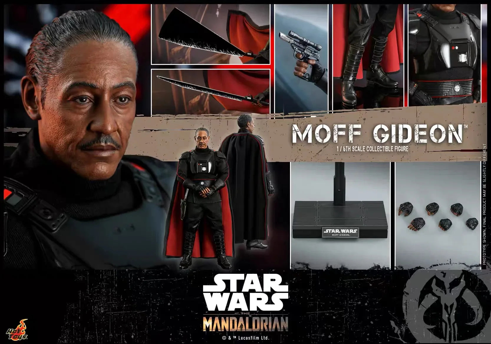 Hot Toys HT 1/6 TMS029 The Mandalorian Gouverneur Gideon Gelenkfigur Bewegliches hochdetailliertes Filmmodell Ausstellungsgeschenk
