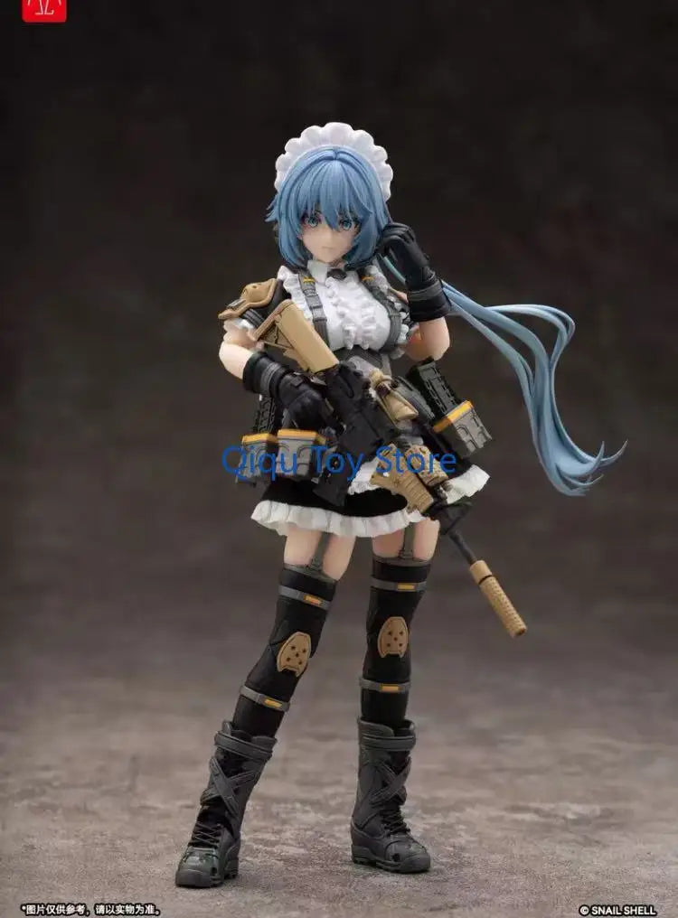 in stock Machine Girl Changwan Kazuon 1/12 Movable Doll Tactical Maid Maid Machine Girl Hand-made