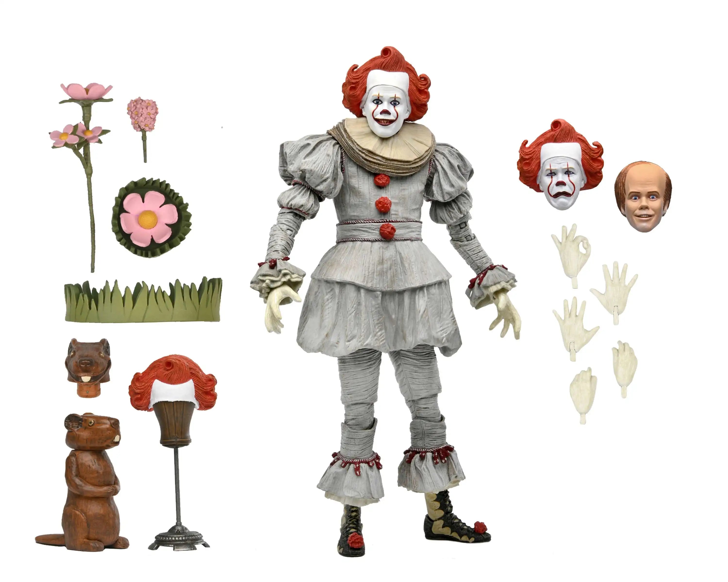 NECA 45427 IT: Welcome to Derry - Ultimate Bob Gray as Pennywise 7" Scale Action Figure Collection Doll Decoration Gift Original