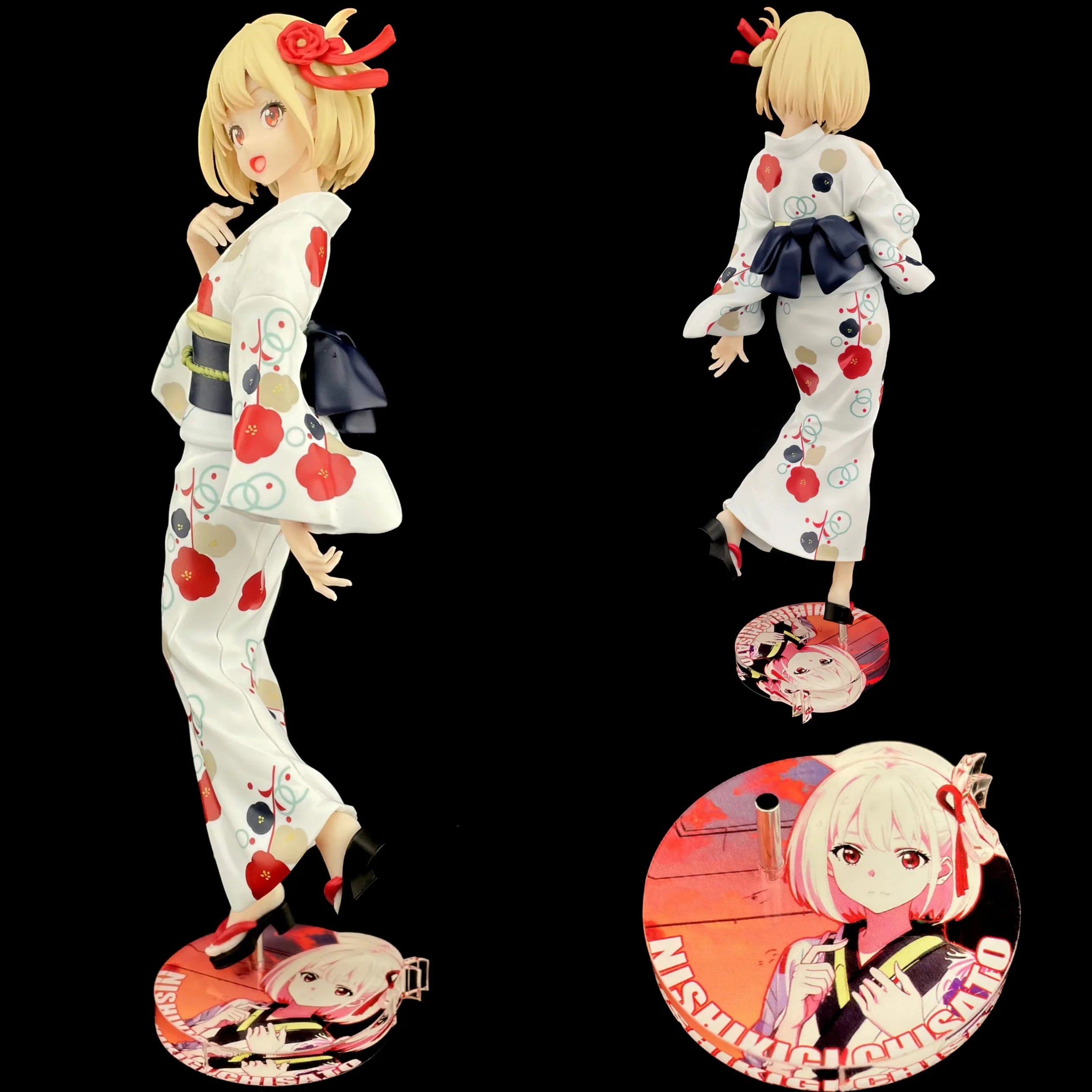 Acrylic Base Stand for SEGA Lillia Kimono Kaiwano Chihaya Yuzu Seigaiha Static Anime Figure PVC Model Collectible Toy