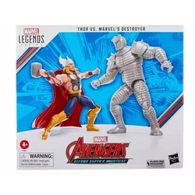 Original Hasbro Marvel Legends Series Avengers 60th Anniversary Thor Vs. Marvel's Destroyer Actionfiguren Modell Spielzeugsammlung