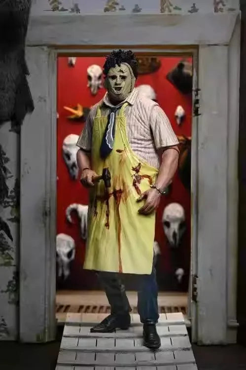 NECA 41607 Toys Texas Chainsaw Massacre Clothed Action Figure Leatherface 50th Anniversary 18 cm Original Model Anime Doll Gifts