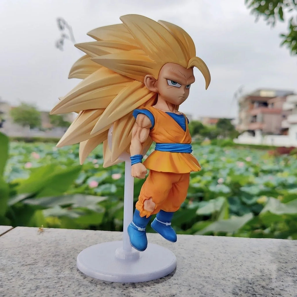 Q Version Dragon Ball SSJ3 Vegeta Figure 21cm/ 8.27inch Super Saiyan 3 Goku Action Figures Collection Model Toys Christmas Gifts