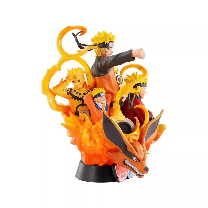 Mega House Genuine Petitrama NARUTO Anime Figure Uzumaki Naruto Action Toys for Boys Girls Kids Christmas Gift Collectible Model