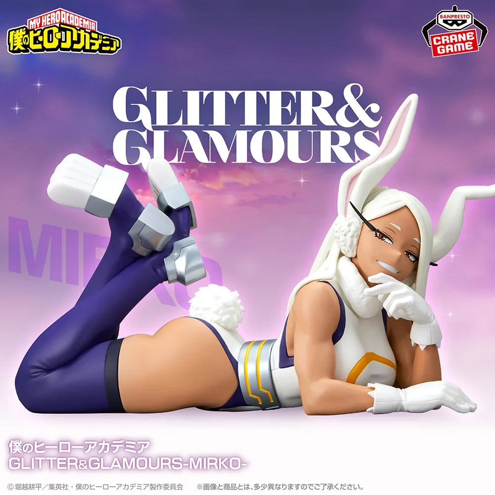 Mirko Banpresto BANDAI  My hero academic shining glass mirko Toy Genuine Figure Model Anime Boxed