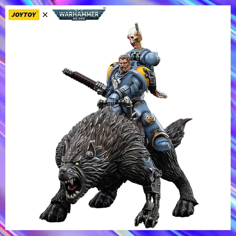 Original in Stock JOYTOY WARHAMMER 40,000 Space Wolves Thunderwolf Cavalry Frode 1/18 Figures Model Toys Gifts Collection
