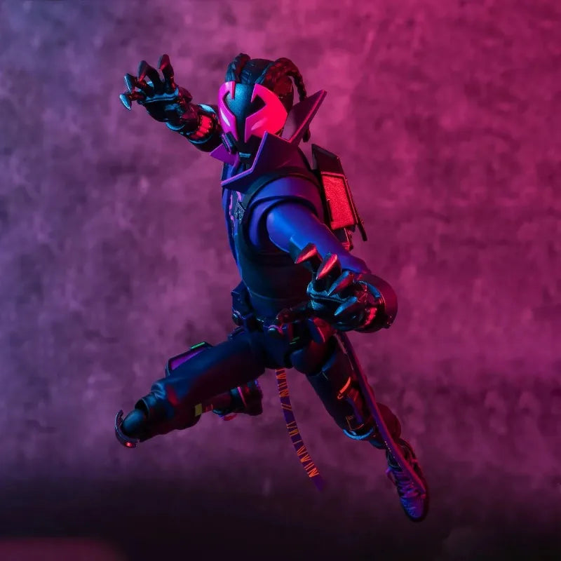 Genuine Bandai Spider Man Across The Spider Verse Model Kit SHF Miles G Morales Anime Action Figure Collection Finished Model