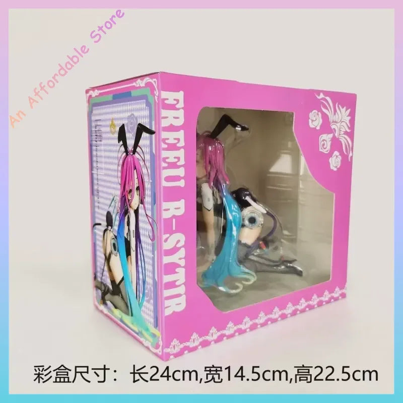 16.5cm In Stock Replica No Game No Life Dolls Bunny Girl Action Figure Lying Posture Children Toys Birthday Gift
