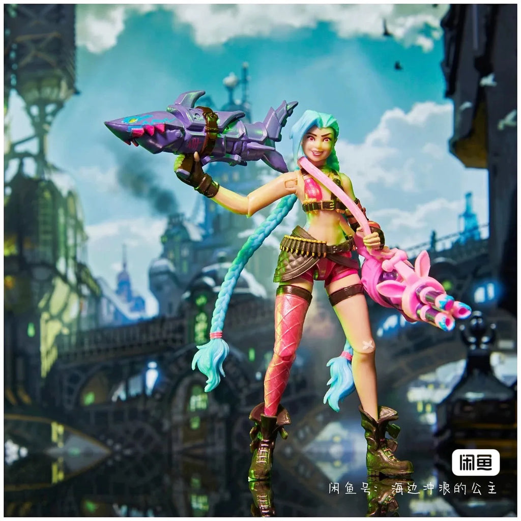 Hot League Of Legends Anime Figure Arcane Figure Jinx Ekko Endro  Figurine Pvc Room Christmas Gift For Kids Toys