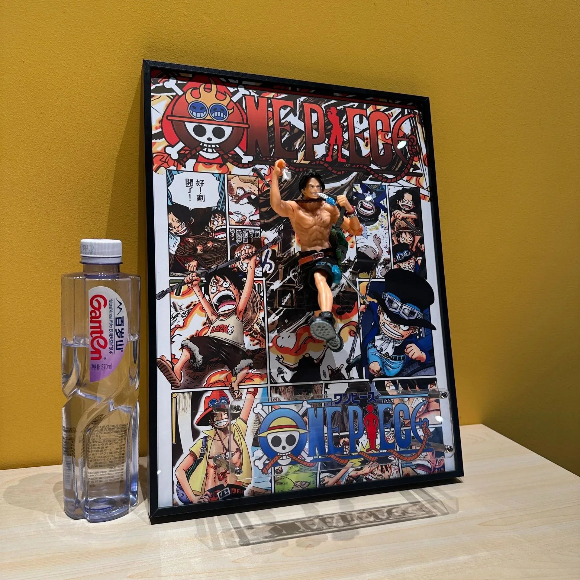 One Pieces Poster 3D Edward Newgate Anime Figure Art Poster Painting Wall Art Retro Posters Decorative Paintings For Home Gifts